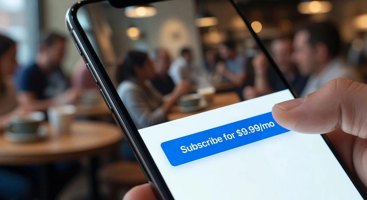 Paying for a premium subscription on a homework solver app.