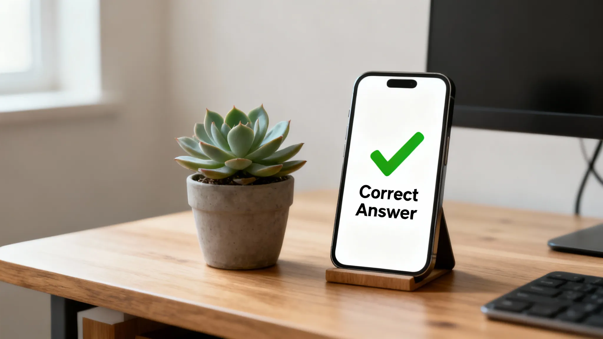 A stress-free study environment using mobile apps for homework assistance.